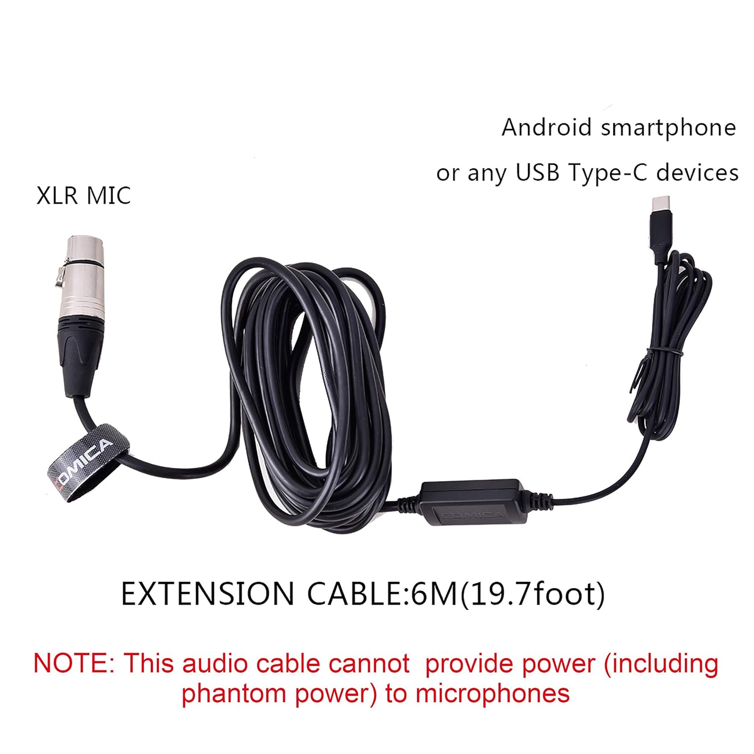 Xlr To Usb C Microphone Cable Comica Cvm Xlr Uc Xlr Female To Usb C Microphone Audio Adapter Smartphone Adapter For Sumsung Huawei Google Usb Type C Devices 19 7ft Industrial Scientific Amazon Com
