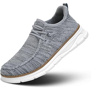 Mens Slip-on Loafers Comfortable Boat Shoes Casual Walking Sneakers Mesh Business Oxfords Work Lightweight Soft Sole