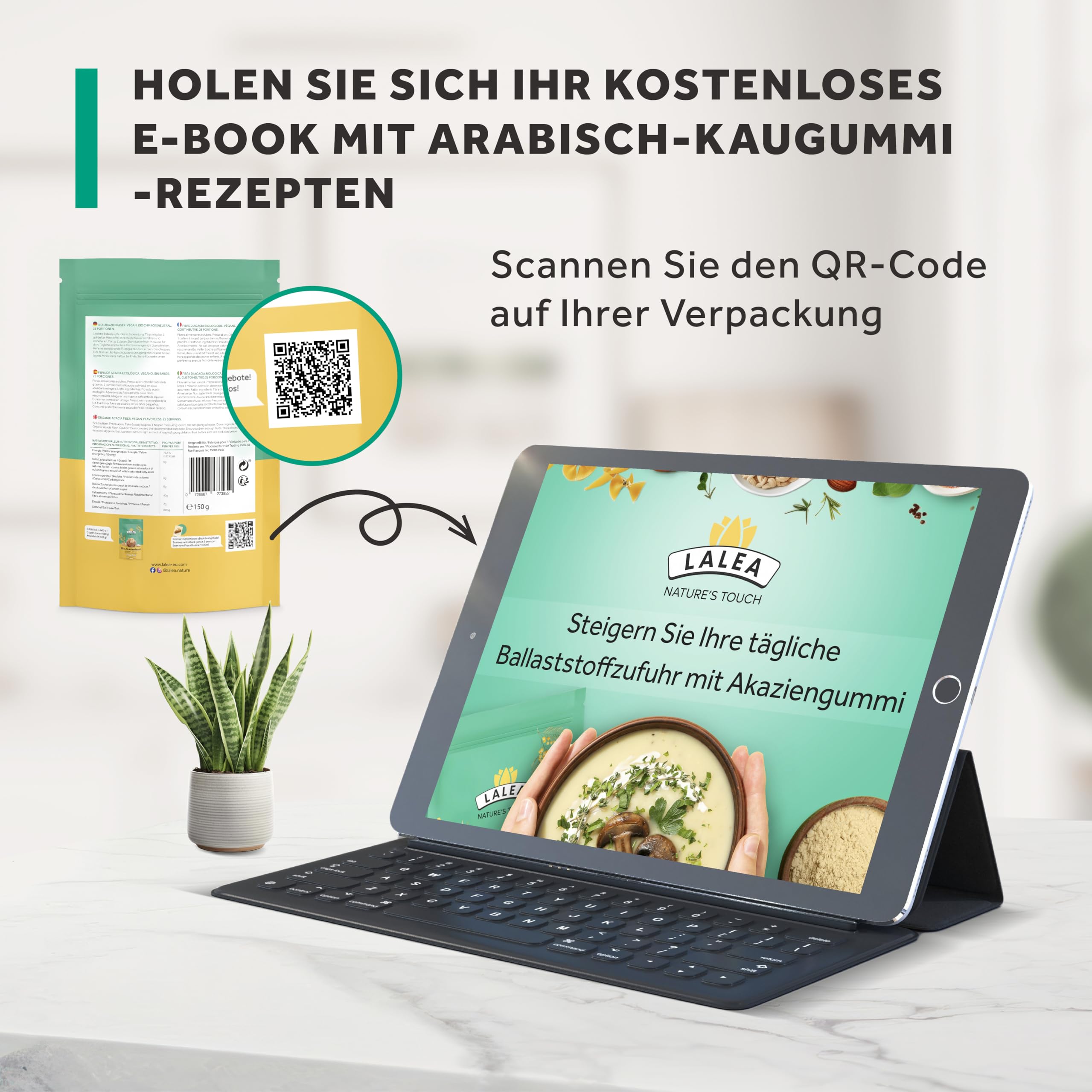 Akazienfaser Pulver Bio - 1Kg - 90% Ballaststoffe, ballaststoffe pulver aus akazienfasern Bio, Vegan & Keto, Glutenfrei, gummi arabicum puder, fiber supplement 6