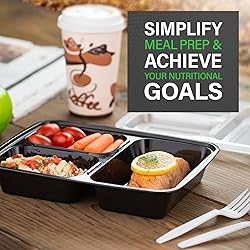Ez Prepa - 10 Pack Bento Box Meal Prep Containers