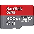 SanDisk 400GB Ultra MicroSDXC UHS-I Memory Card with Adapter - 100MB/s, C10, U1, Full HD, A1, Micro SD Card - SDSQUAR-400G-GN