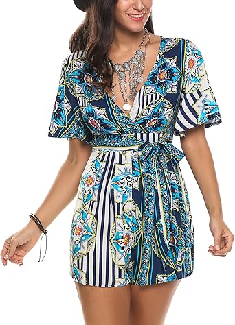 Floral romper jumpsuit Clearance