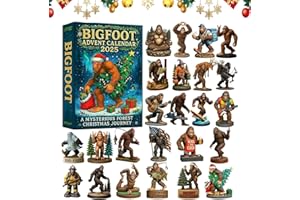 2026 Bigfoot Christmas Advent Calendar - 3D Holiday Countdown with Ornaments & Tree Decorations