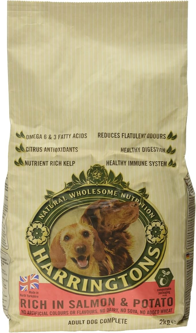 Harringtons Complete Dry Dog Food Rich in Salmon and Potato, 2kg