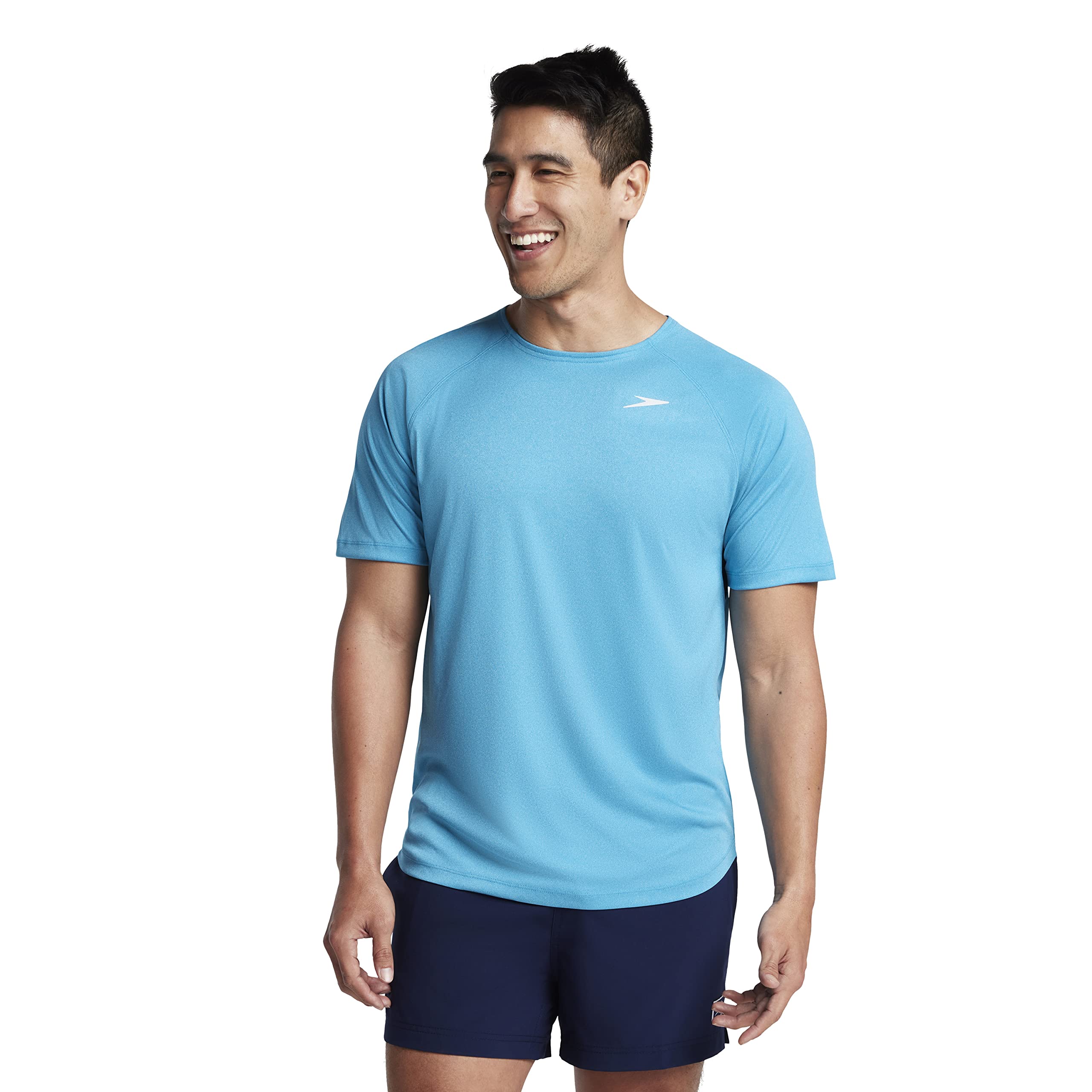 Speedo Men’s Uv Swim Shirt Short Sleeve Fitness Rashguard