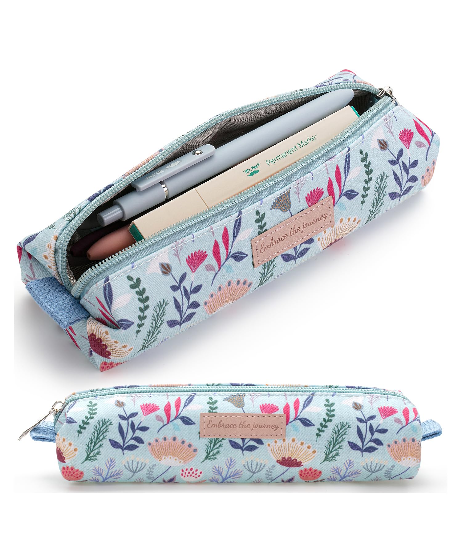 Photo 1 of Mr. Pen- Cute Pencil Case Pouch, Summer Design, Multipurpose Canvas Bible Pencil Pouch, Back to School Supplies