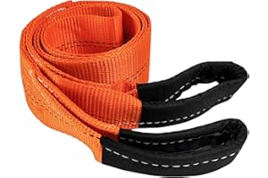 HFS(R) Tree Saver, Winch Strap, Tow Strap 30,000 Pound Capacity (3X8FT, Orange)