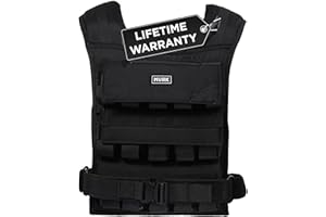 MVRK Weighted Vest Men 15lbs | 25lbs | 35lbs | 45lbs | 65lbs | 80lbs | 100lbs - Weighted Workout Vest With Removable Iron Weights, Heavy Duty Weighted Exercise Vest For Functional Training & Calisthenics - Weight Vest for Men