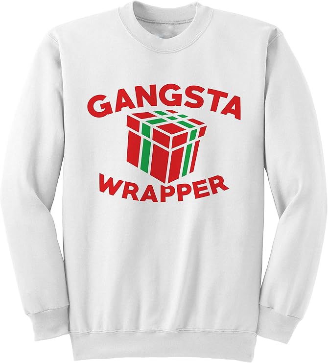 gangsta wrapper ugly christmas sweater