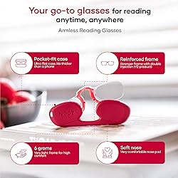 NOOZ Optics Unisex Armless Reading Glasses - Slim