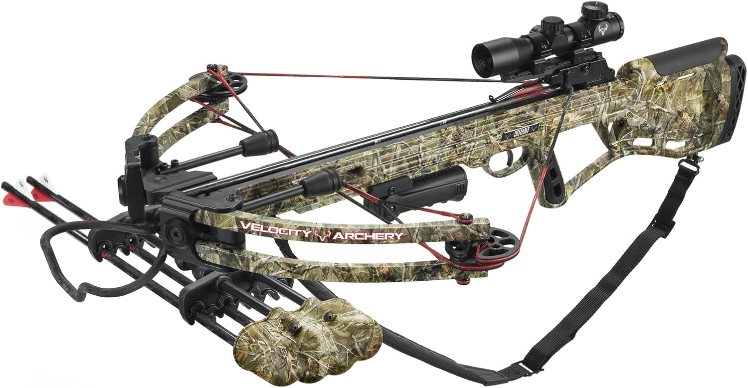 Velocity Archery Defiant Crossbow Package, Large, Reaper Buck Camo