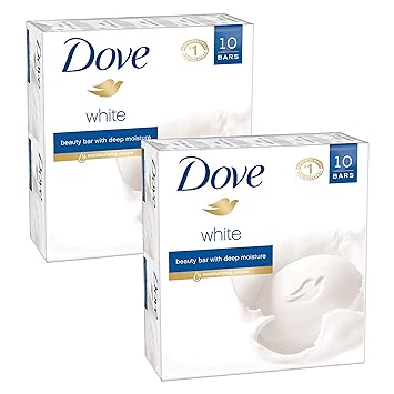 dove white moisturizing beauty bar soap