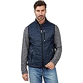 Free Country Mens Puffer Vest Lightweight Warm Jacket with Pockets Sleeveless Outdoor Packable Work Jacket for Men-Stimson