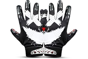 Repsters Jester 4.0 Football Gloves – Elite Pro Grip Receiver Gloves for Adults & Youth – Sticky Grip Football Gloves for Game Day, Training, High School, College, Style Wide Receiver Gear