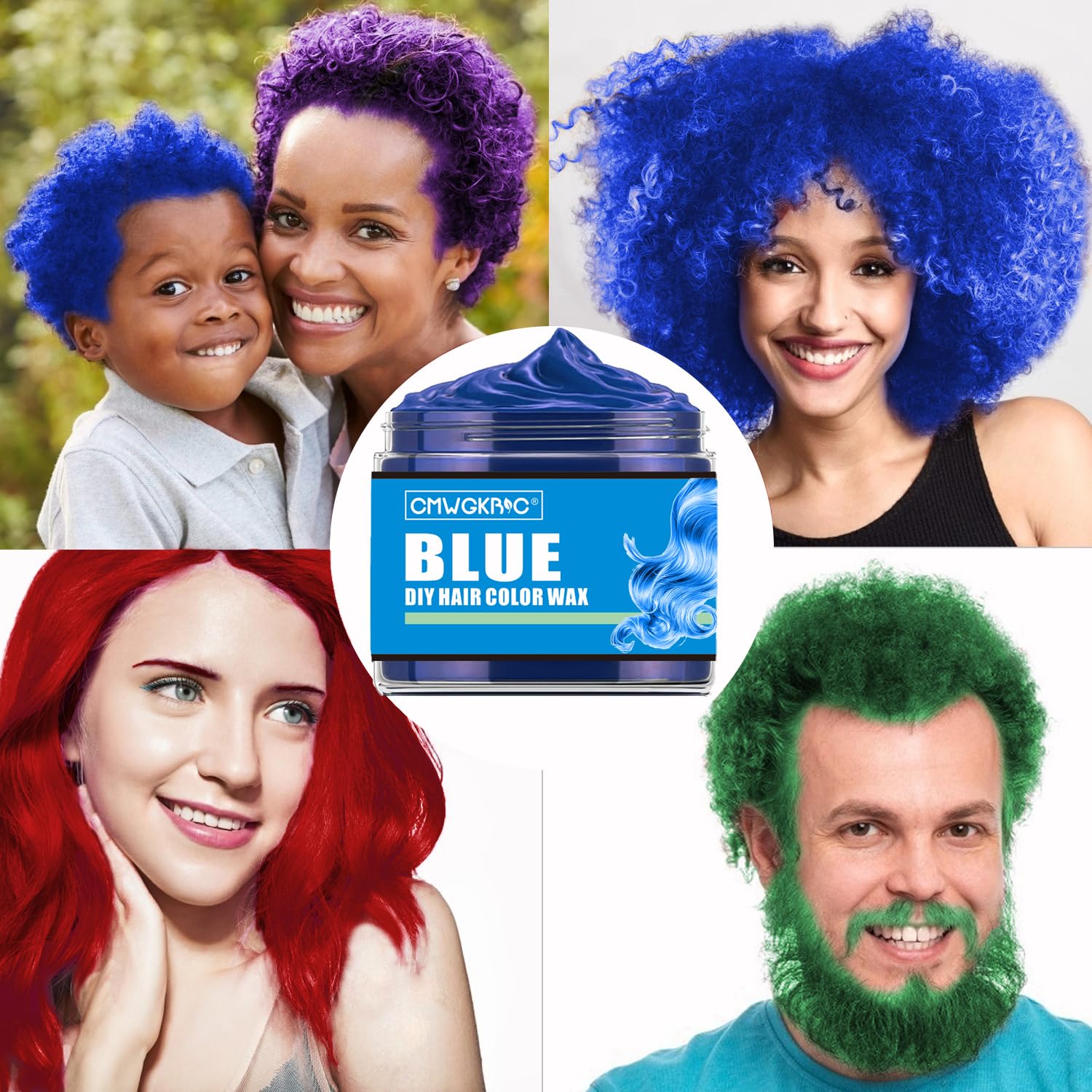 4 Colors Temporary Hair Color for Kids,Christmas Gifts for Teens Girls,Boys,Stocking Stuffers for Kids,Adults,Temporary Hair Dye,Hair Color Spray Green Red Blue Purple Hair Dye Hair Wax Color Instant