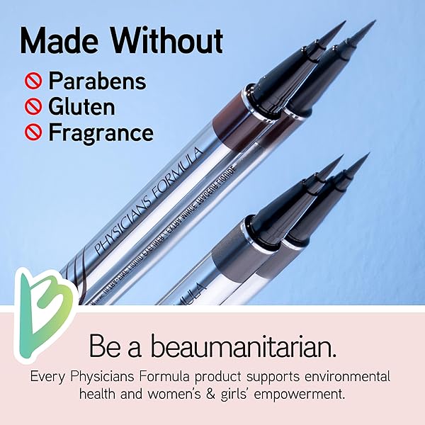 PHYSICIANS FORMULA EYE BOOSTER, LASH-ENHANCING 2-IN-1 EYELINER SERUM, DERMATOLOGIST APPROVED, HYPOALLERGENIC, CRUELTY-FREE & VEGAN – BLACK