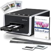 Plustek OpticFilm 135i Ai - 3rd Gen System + Ai Studio 9 + Advanced IT8 | Pro-Quality 35mm Film &amp; Slide Scanner with Automatic Batch Scanning, Bundle SilverFast Ai Studio 9 + Advanced IT8 Target