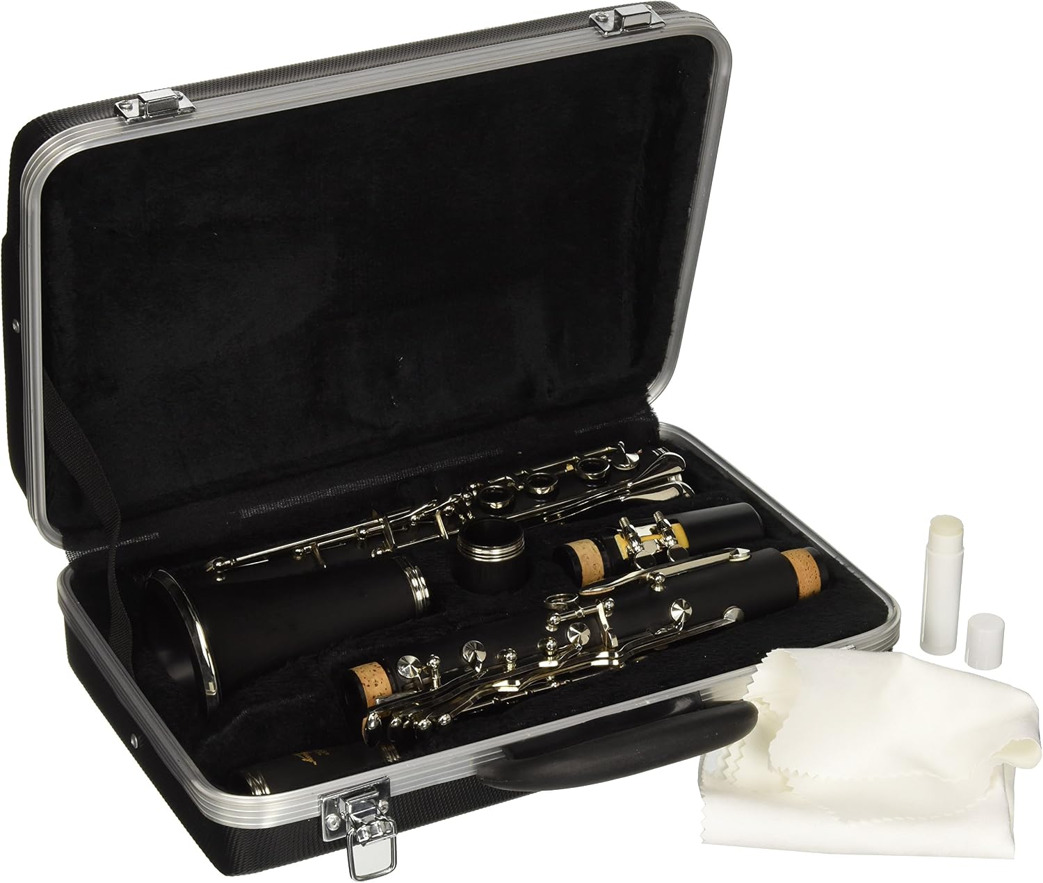 Odyssey OCL120 Debut 'Bb' Clarinet Outfit with Deluxe Case & Accessory Kit, Instrument with ABS Body and Nickel-Plated Keys - Image 3
