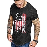 COOFANDY Men Muscle Workout T Shirt Gym Bodybuilding Active Short Sleeve Tee Top Black