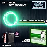 3m/9.8ft Large 3.2 mm Thick - Green Neon LED Light