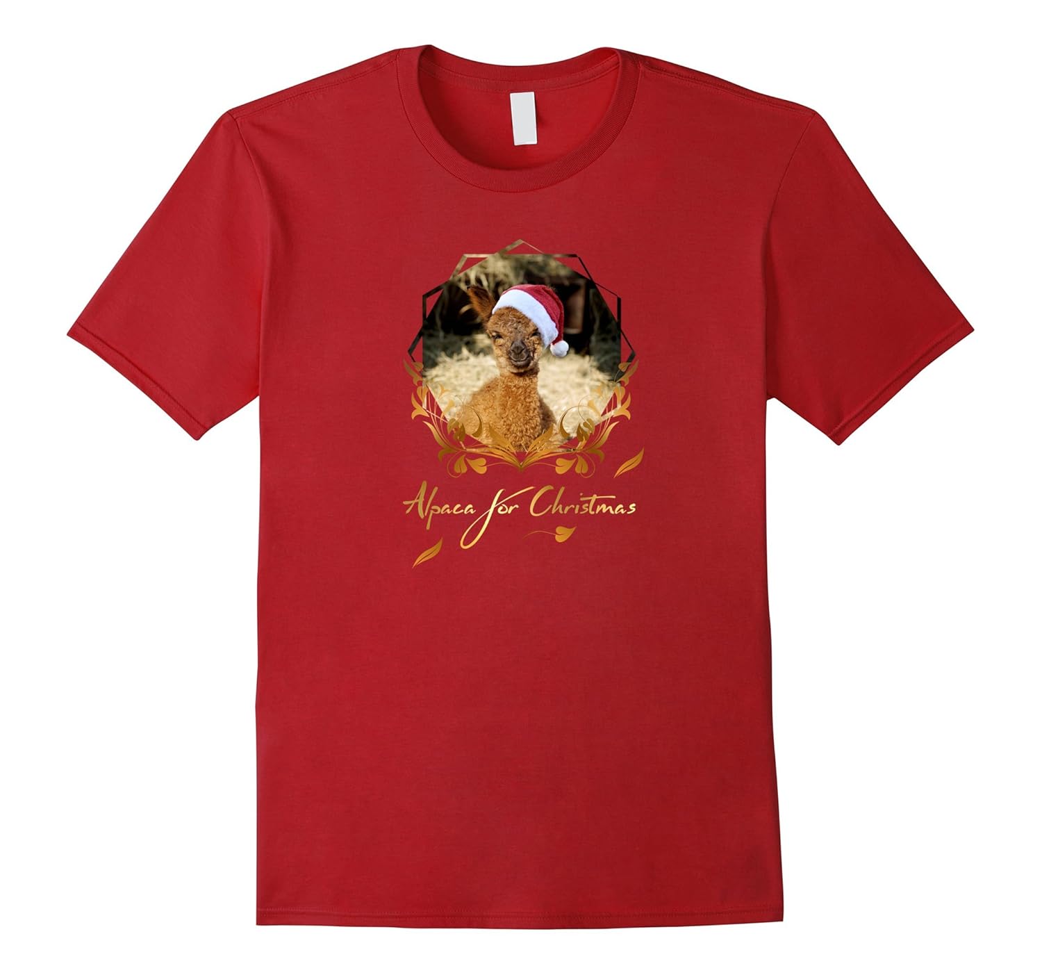 Cute Alpaca Christmas T-shirt-ANZ