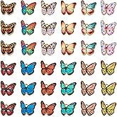 Craftdady Colorful Butterfly Charms for Jewelry Making, 48Pcs Enamel Butterfly Insect Dangle Pendant Gold Plated Alloy Flying Animal Charm for Earrings Bracelets Necklace DIY Craft Making