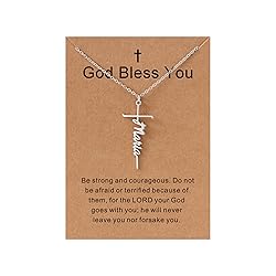 Lcherry Maria Name Cross Necklace Personalized