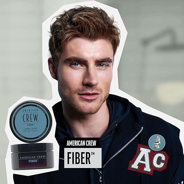 AMERICAN CREW MEN’S HAIR FIBER, LIKE HAIR GEL WITH HIGH HOLD & LOW SHINE, 3 OZ