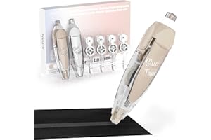 Xipan 2026 Retractable Double Sided Tape Roller for Crafts, 2 Pcs Glue Tape for Scrapbooking with 4 Extra Refills,16FT Scrapb