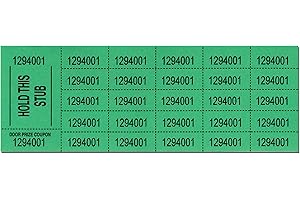 LANCASTER BINGO COMPANY Auction Tickets - 500 Sheets (Green)