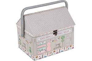 Hobby Gift Novelty Sewing Box – Craft & Hobby Storage Basket, Accessories Tray, 11.4 x 8.4 x 10 - Sewing Shop