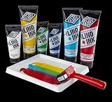 Essdee Block Printing Ink Black 300ml - Water-Based Relief Printing Ink view 2