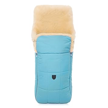Lammfell Kinderwagen-Fußsack CHRIST – kuscheliger Lammfellfußsack, medizinisches Fell, als Wickelunterlage & Kinderwageneinla