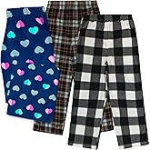Mad Dog Girl's Pajama Pants - 2/3 Pack, Soft Micro Fleece Fashion Sleepwear Lounge. Sizes: 6-16