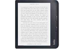 Kobo Libra 2 | eReader | 7” Glare Free Touchscreen | Waterproof | Adjustable Brightness and Color Temperature | Blue Light Reduction | eBooks | WiFi | 32GB of Storage | Carta E Ink Technology | Black