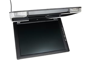 Pyle 14" TFT Roof Mount Monitor - LCD Type, 12V Power Supply, Dual Video & L/R Audio Input, DVD/USB/SD/Games/MP3, Built-In Transmitter & Dome Lamp W/ Wireless Remote Control - Pyle Plvwr1440