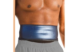 BXVX Waist Trimmer for Men Premium Waist Trainer Sauna Belt Sweat Band Working Out