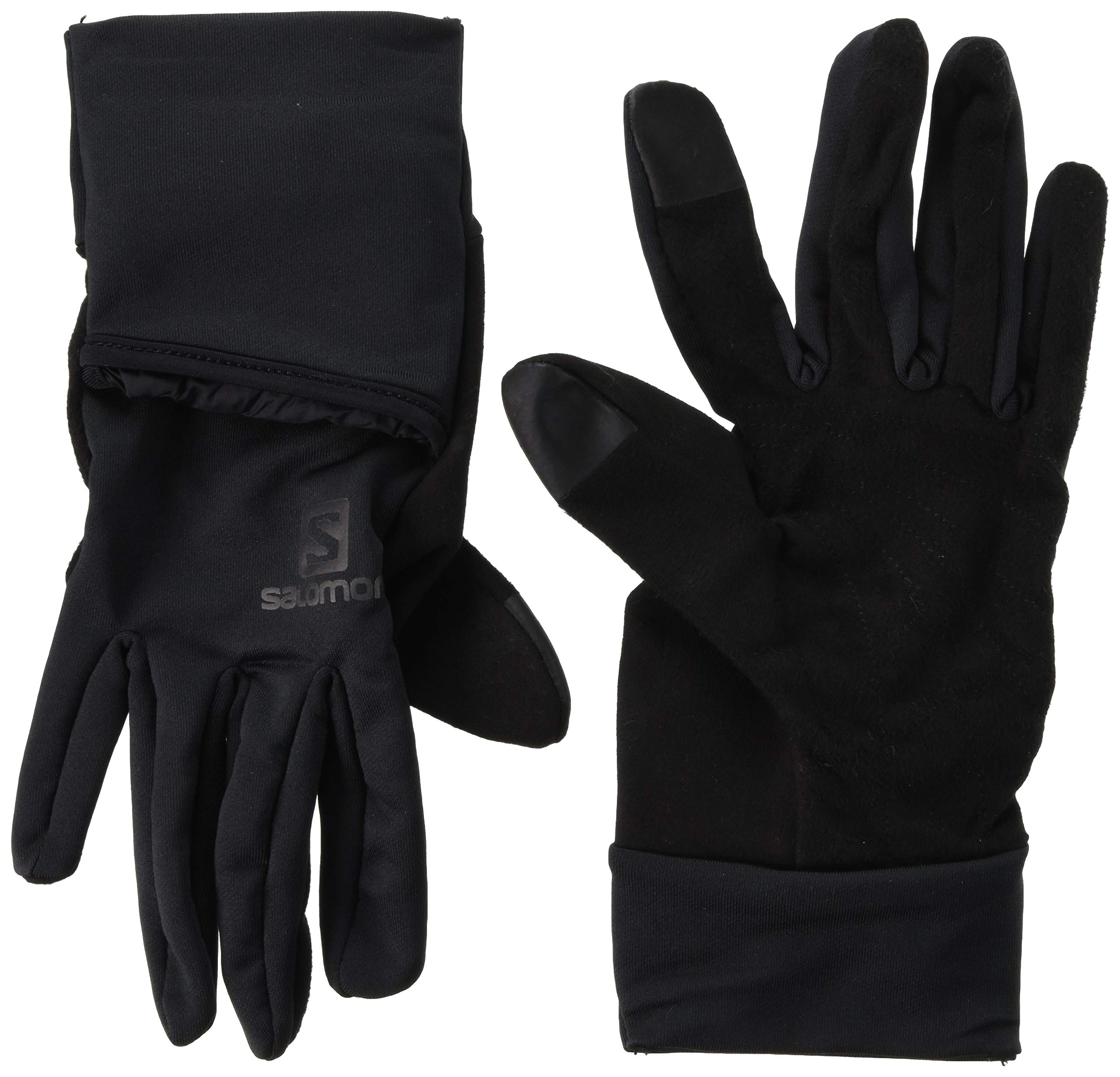 SALOMON Comfortable Running/Hiking Gloves, Unisex Fast Wing Glove U, Black, XXL, L40428200