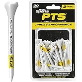 PrideSports PTS Plastic Golf Tees | 30 Count, 2-3/4 Inch | #1 Plastic Tee on Tour | Best for Drivers &amp; Woods