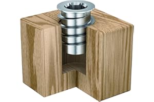RAMPA® Made in DE Threaded Steel Insert (50 pcs.) with hex Drive and Sealing Collar 1/4-20" Internal Thread (d), 12mm Diamete
