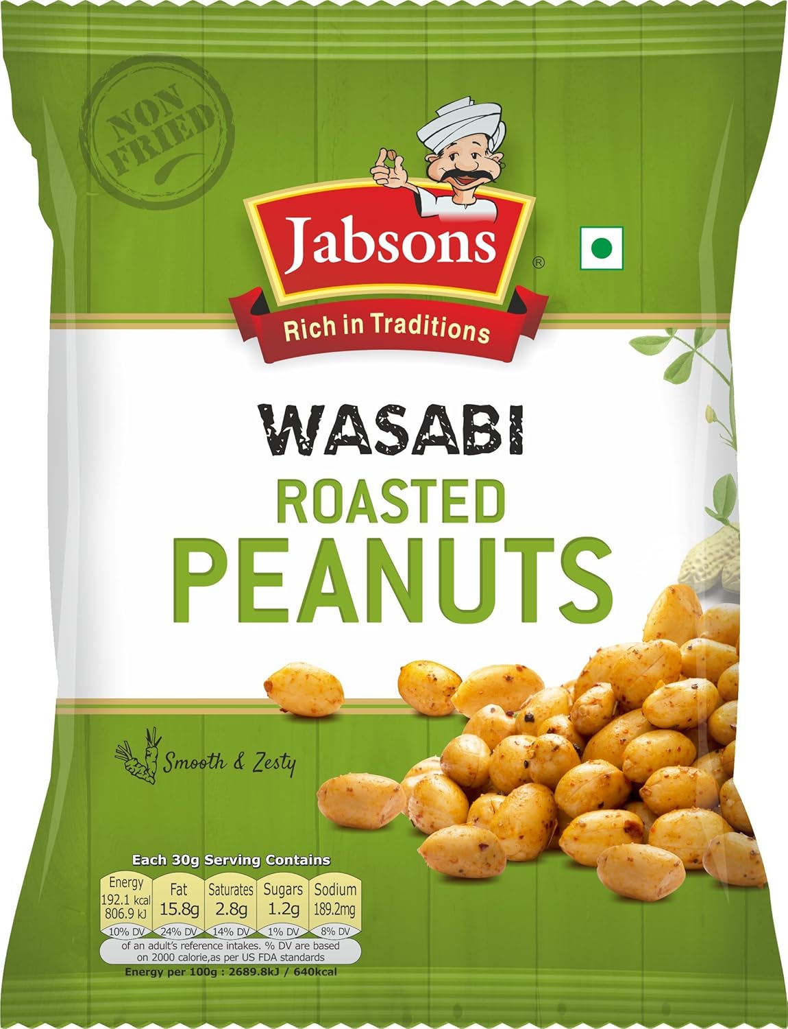 Jabsons Wasabi Roasted Peanuts, 140g Amazon.in Grocery & Gourmet Foods
