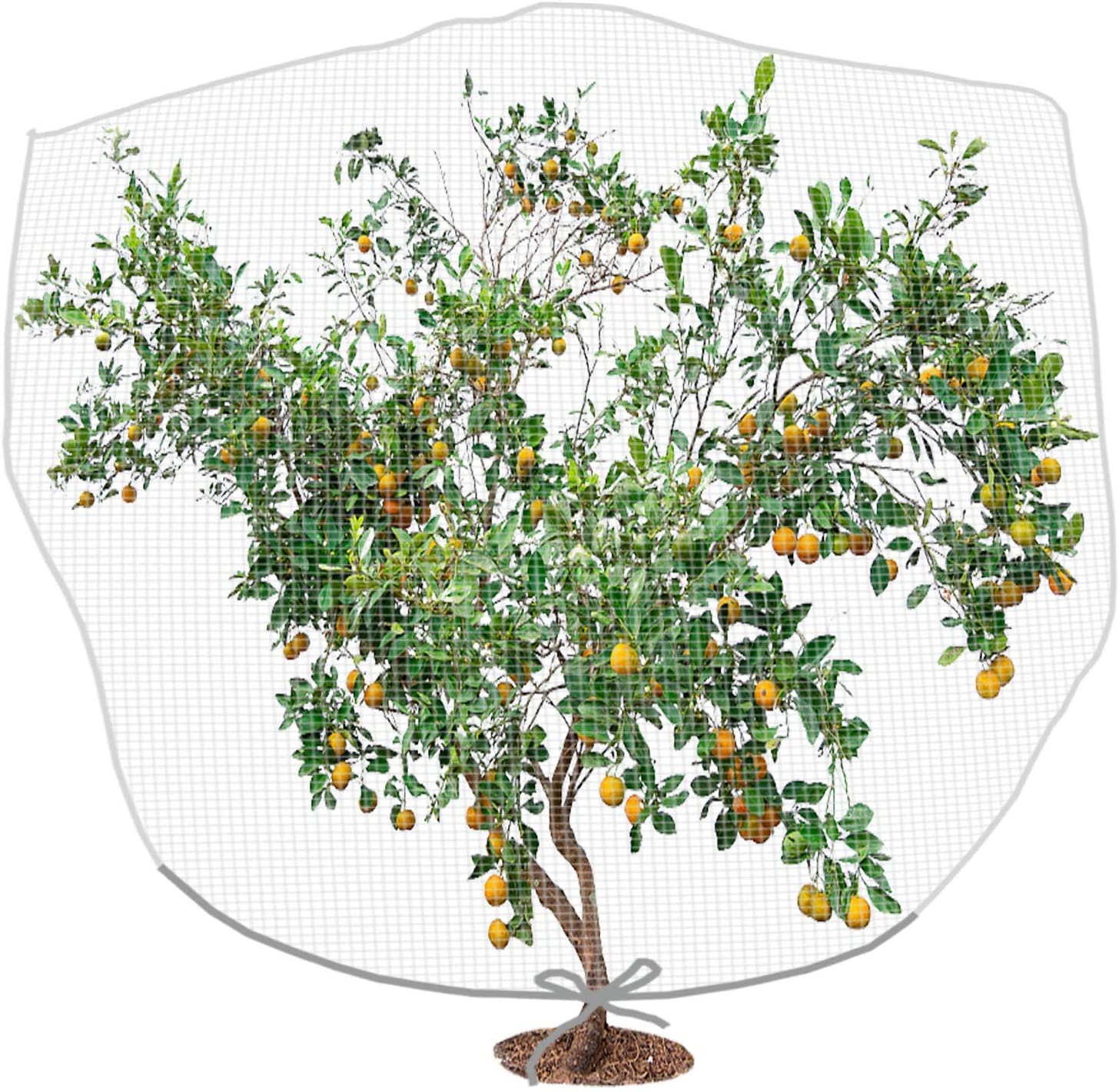 PURPLE STAR 1N 6 x 7 Feet Insect Bird Barrier Netting Mesh with Drawstring-Garden Bug Netting Plant Cover for Protect Plant Fruits Flower from Insect Bird Eating