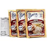 Pioneer Smoky Country Bacon Gravy Mix, 3-2 Ounce Packs Bundled with a JFS Recipe Card