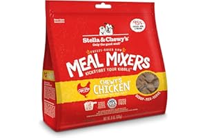 Stella & Chewy's Freeze Dried Raw Chewy’s Chicken Meal Mixers – Dog Food Topper for Small & Large Breeds – Grain Free, Protein Rich Recipe – 8 oz Bag