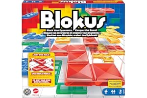 Mattel Games Blokus Strategy Board Game for Kids & Families with Color Blind Accessible Pieces & Just One Rule