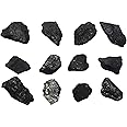 EISCO 12PK Raw Graphite, Pure Carbon Specimens - Approx. 1" - Geologist Selected & Hand Processed - Great for Science Classrooms - Class Pack