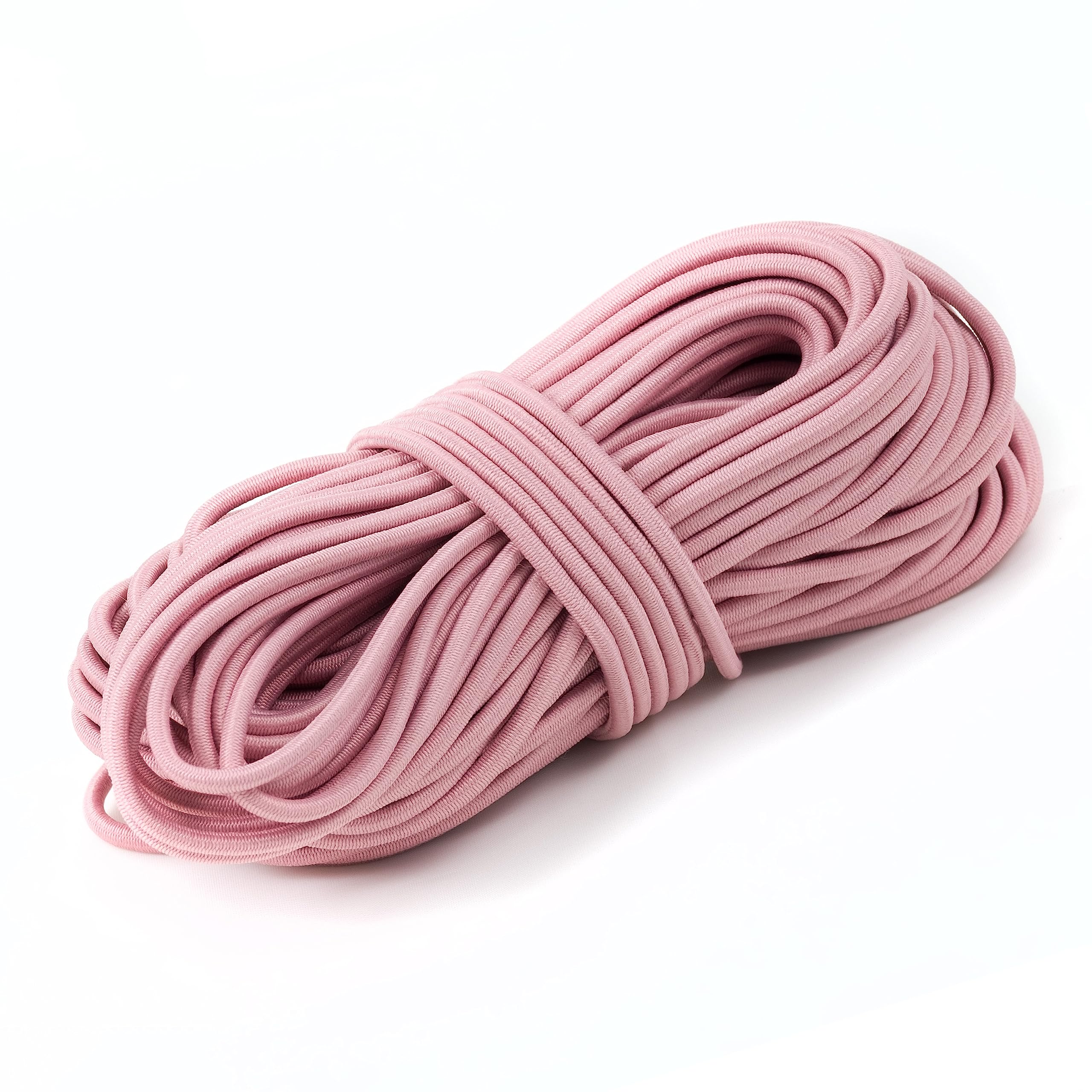 Shelver Premium Elastic Cord, 3mm Dried Rose Pink, 20m