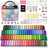 Shuttle Art 82 Colors Polymer Clay Kit, Oven Bake Clay for Kids, 19 Sculpting Tools, 16 Accessories, Non-Toxic, Non-Sticky DIY Crafts for Kids Adults