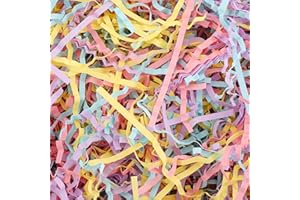 TCAIRG 2 LB - Macaron Color - Crinkle Cut Paper Shred Filler great for Gift Wrapping, Basket Filling, Box Confetti Shredded, Box Stuffing