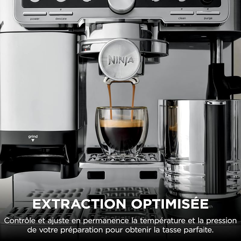 Machine à café Luxe Pro 3-en-1, Latte, Cappuccino, facile à utiliser
